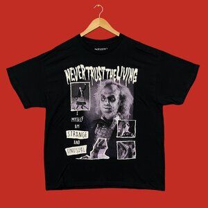 Beetlejuice Classic Horror Style Movie Promo Tshirt size extra large